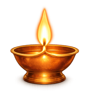 Diya Lamp Left