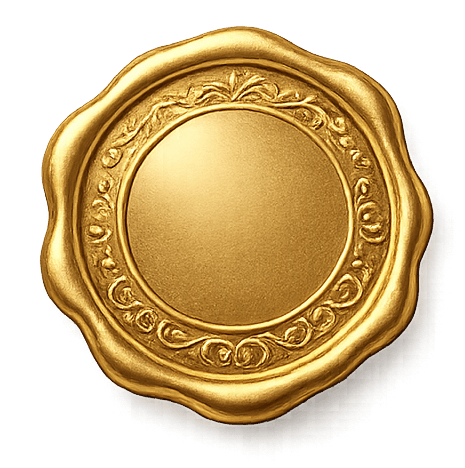 Elegant Gold Wax Seal